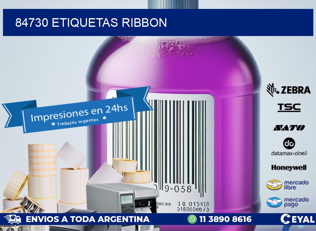 84730 ETIQUETAS RIBBON