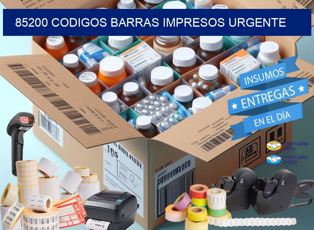 85200 CODIGOS BARRAS IMPRESOS URGENTE