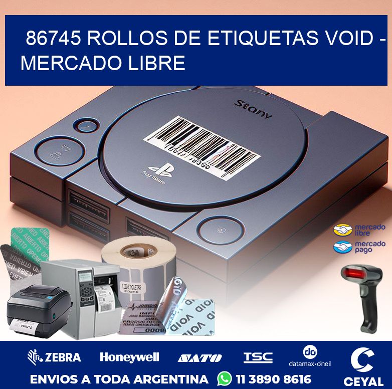 86745 ROLLOS DE ETIQUETAS VOID - MERCADO LIBRE