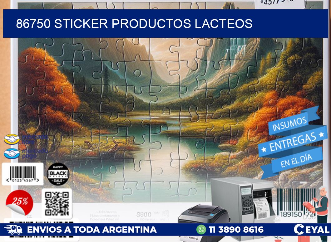 86750 STICKER PRODUCTOS LACTEOS