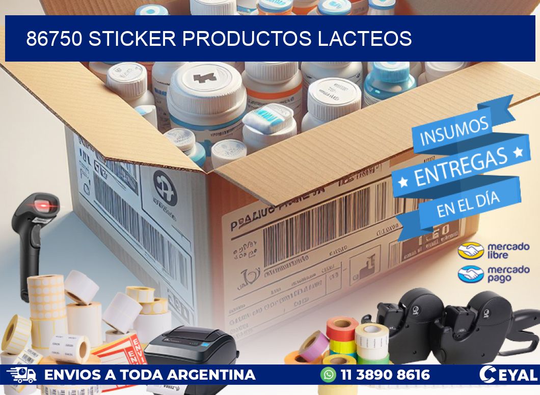 86750 STICKER PRODUCTOS LACTEOS