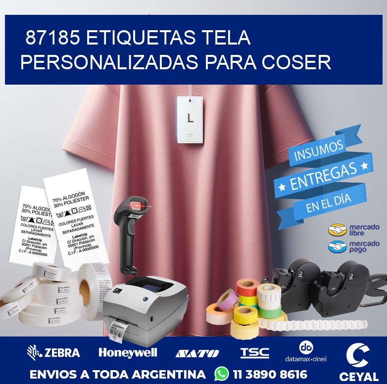 87185 ETIQUETAS TELA PERSONALIZADAS PARA COSER