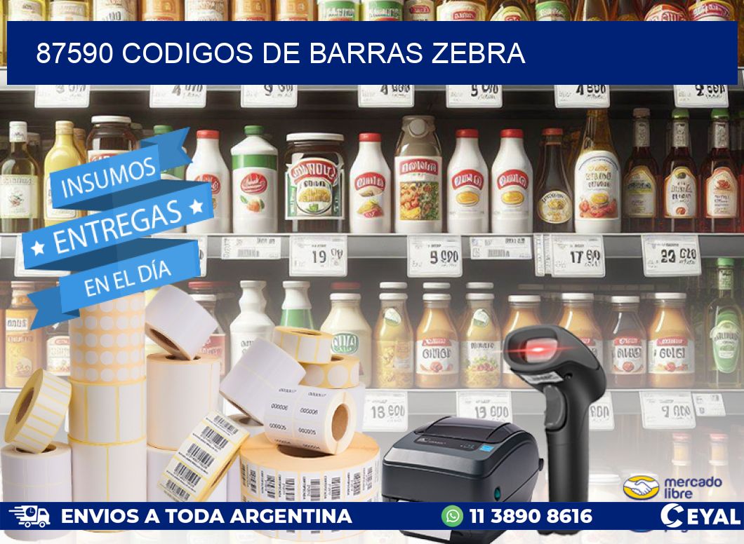 87590 codigos de barras zebra