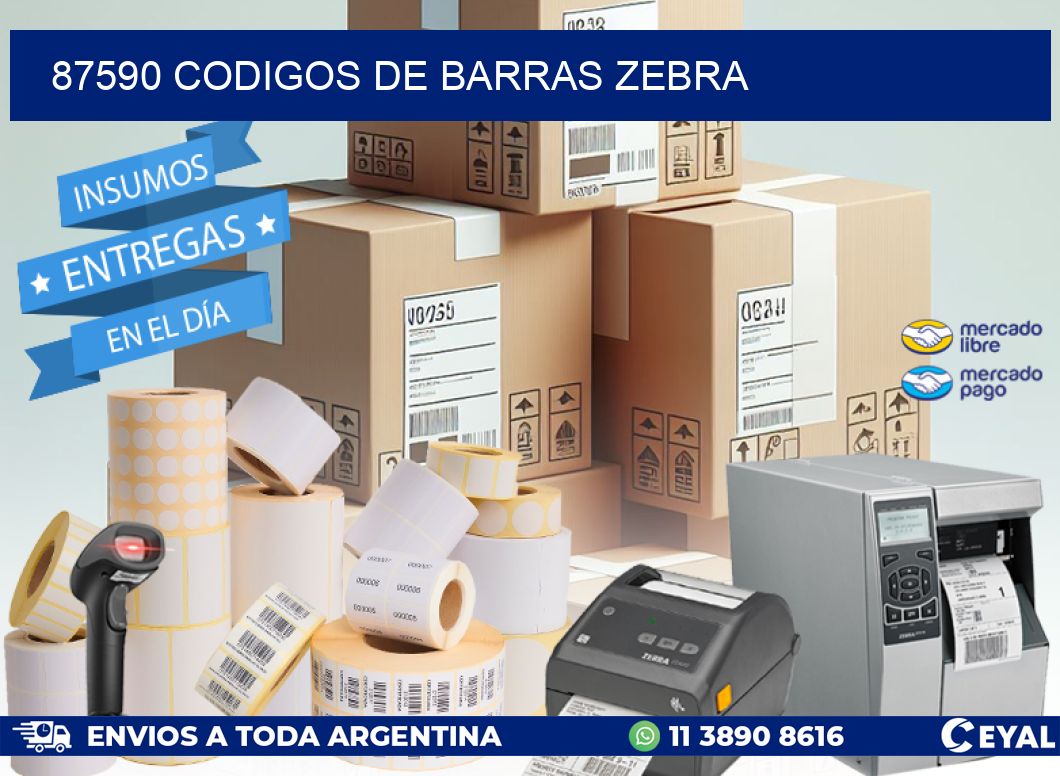 87590 codigos de barras zebra