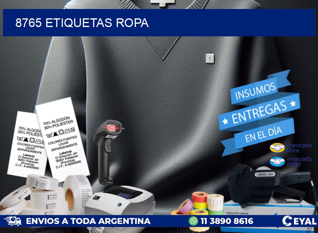 8765 ETIQUETAS ROPA