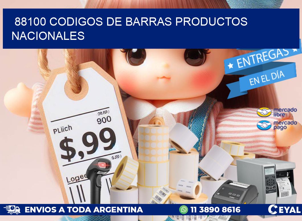 88100 Codigos de barras productos nacionales