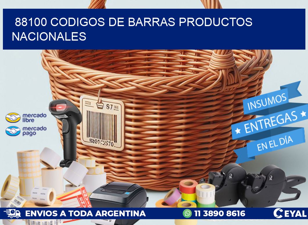 88100 Codigos de barras productos nacionales