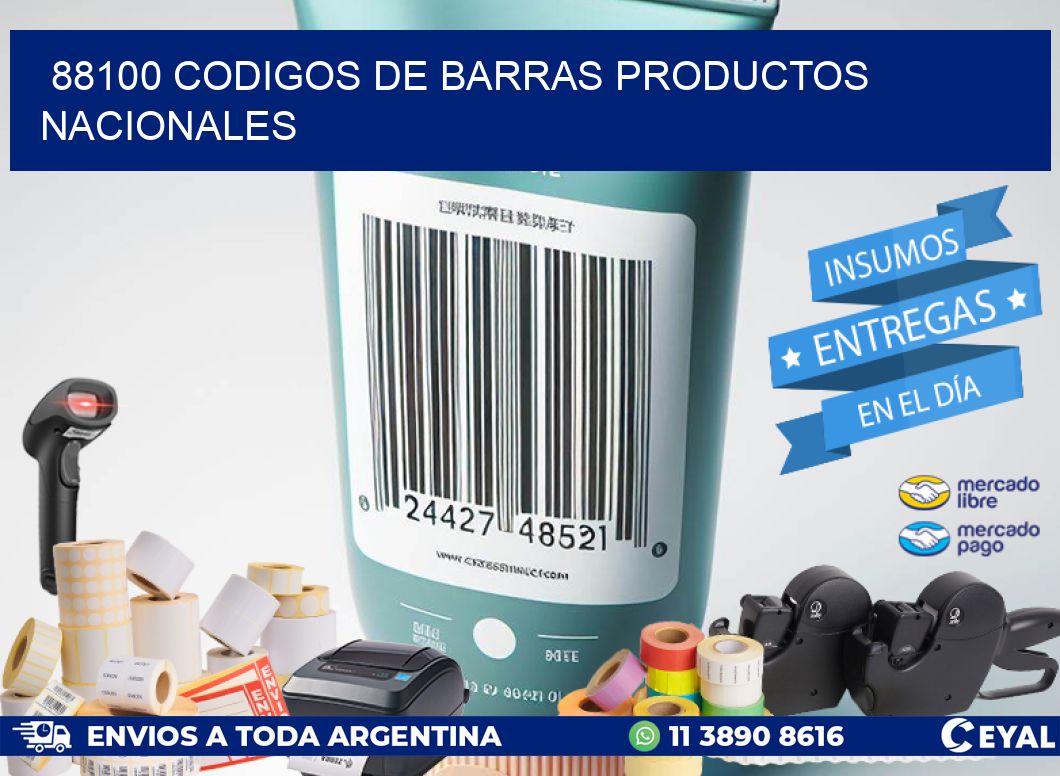 88100 Codigos de barras productos nacionales