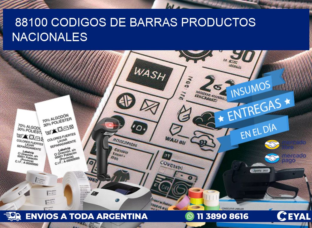 88100 Codigos de barras productos nacionales