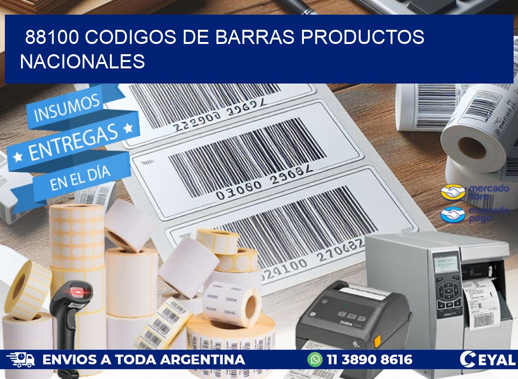 88100 Codigos de barras productos nacionales