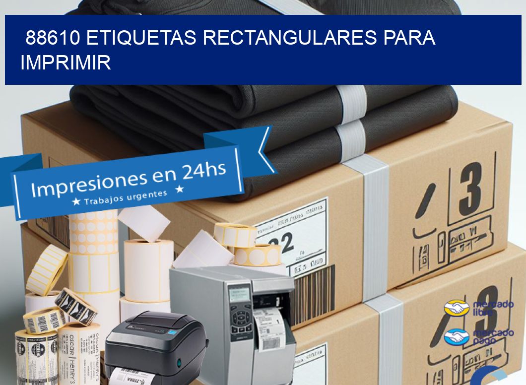 88610 etiquetas rectangulares para imprimir