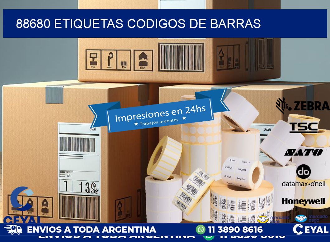 88680 etiquetas codigos de barras
