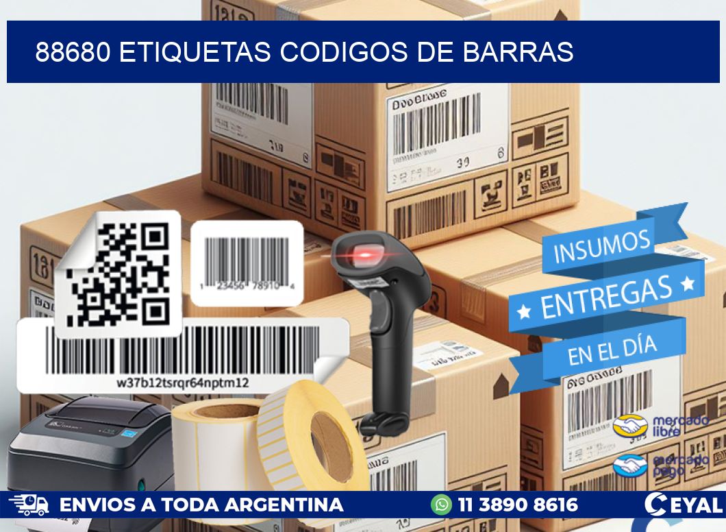 88680 etiquetas codigos de barras
