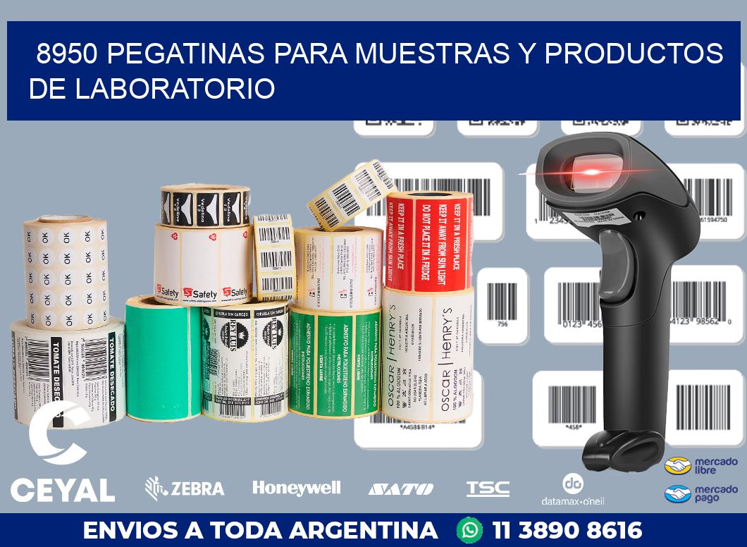 8950 PEGATINAS PARA MUESTRAS Y PRODUCTOS DE LABORATORIO