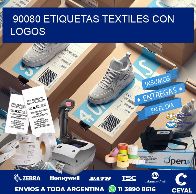 90080 ETIQUETAS TEXTILES CON LOGOS