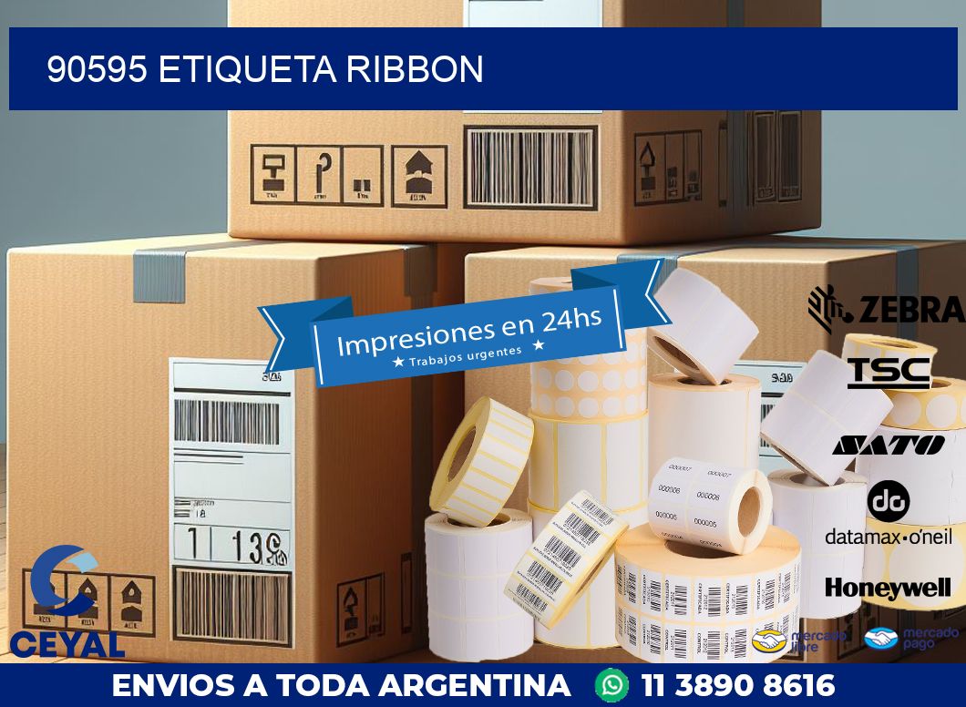 90595 etiqueta ribbon