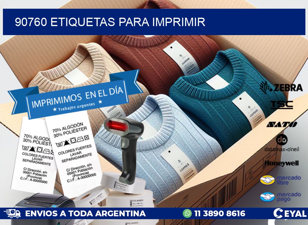 90760 etiquetas para imprimir