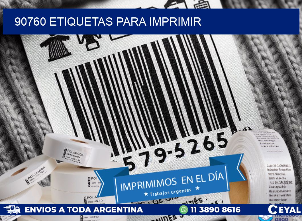 90760 etiquetas para imprimir