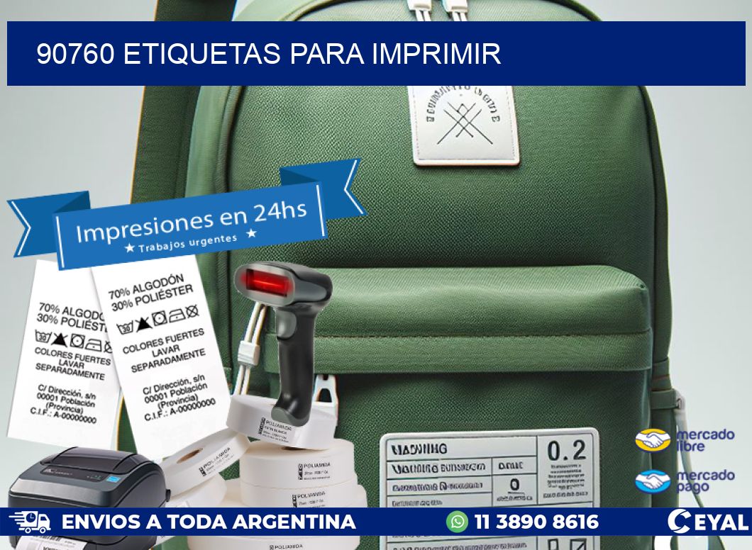90760 etiquetas para imprimir