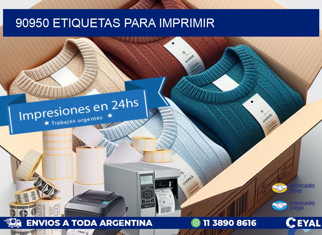 90950 etiquetas para imprimir