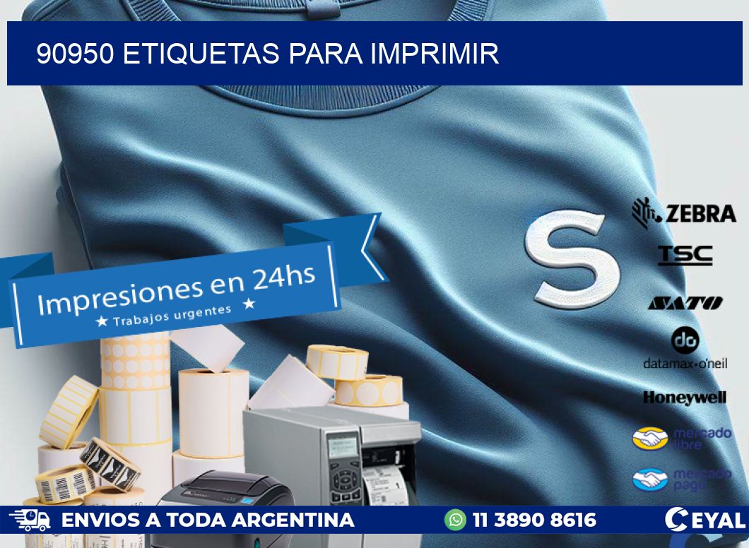 90950 etiquetas para imprimir