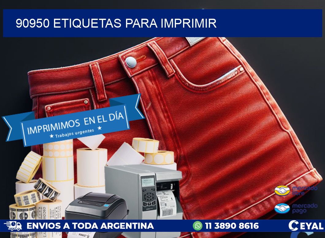 90950 etiquetas para imprimir
