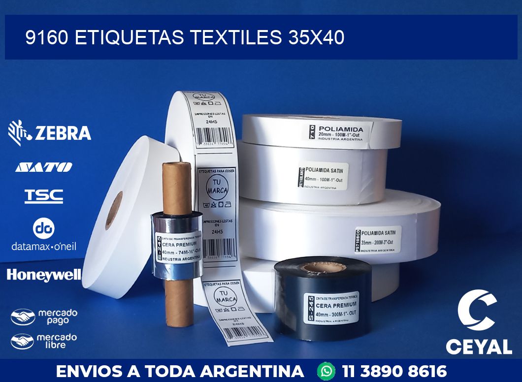 9160 ETIQUETAS TEXTILES 35X40