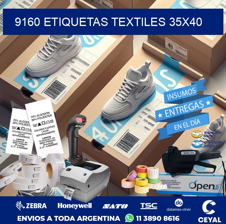 9160 ETIQUETAS TEXTILES 35X40