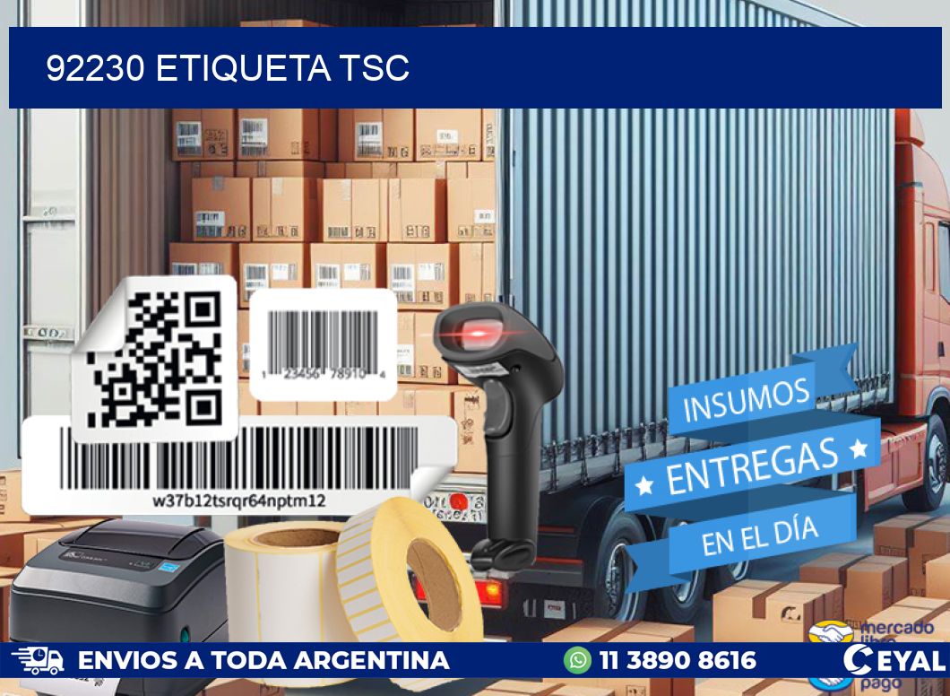 92230 etiqueta tsc