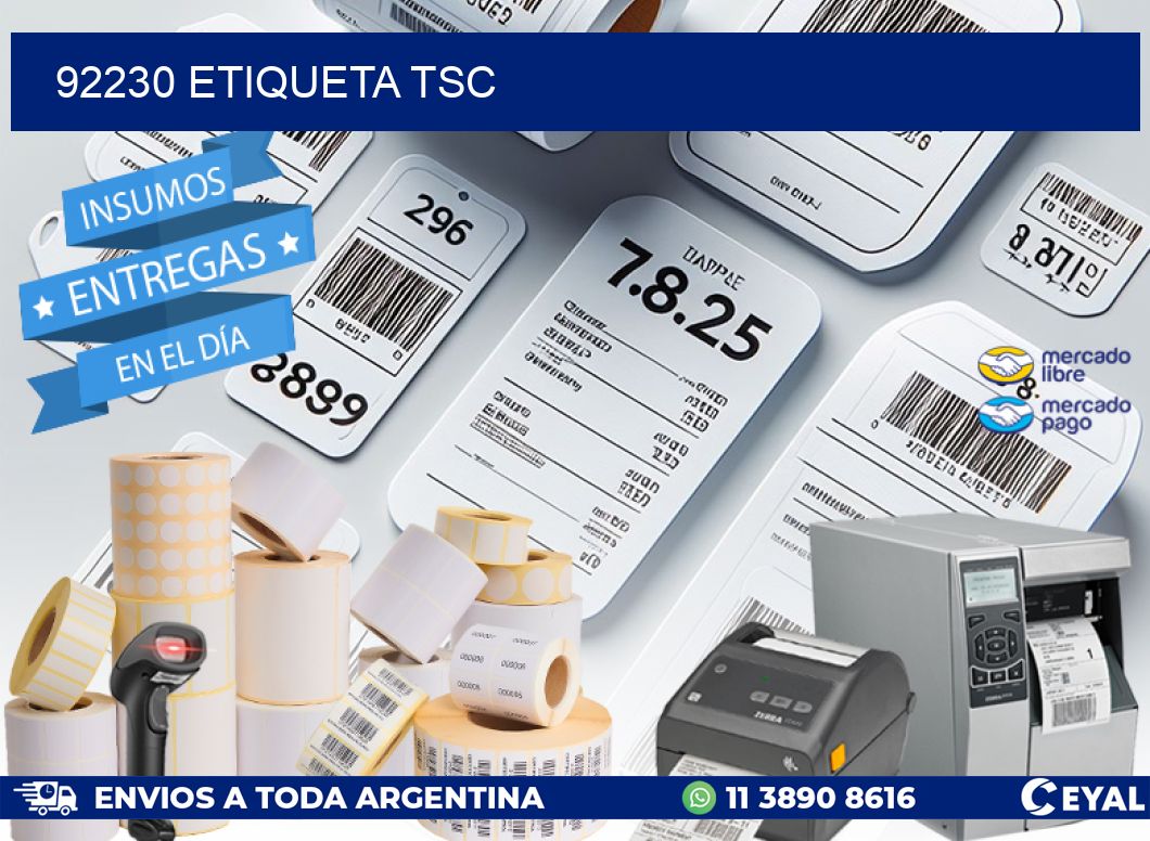92230 etiqueta tsc