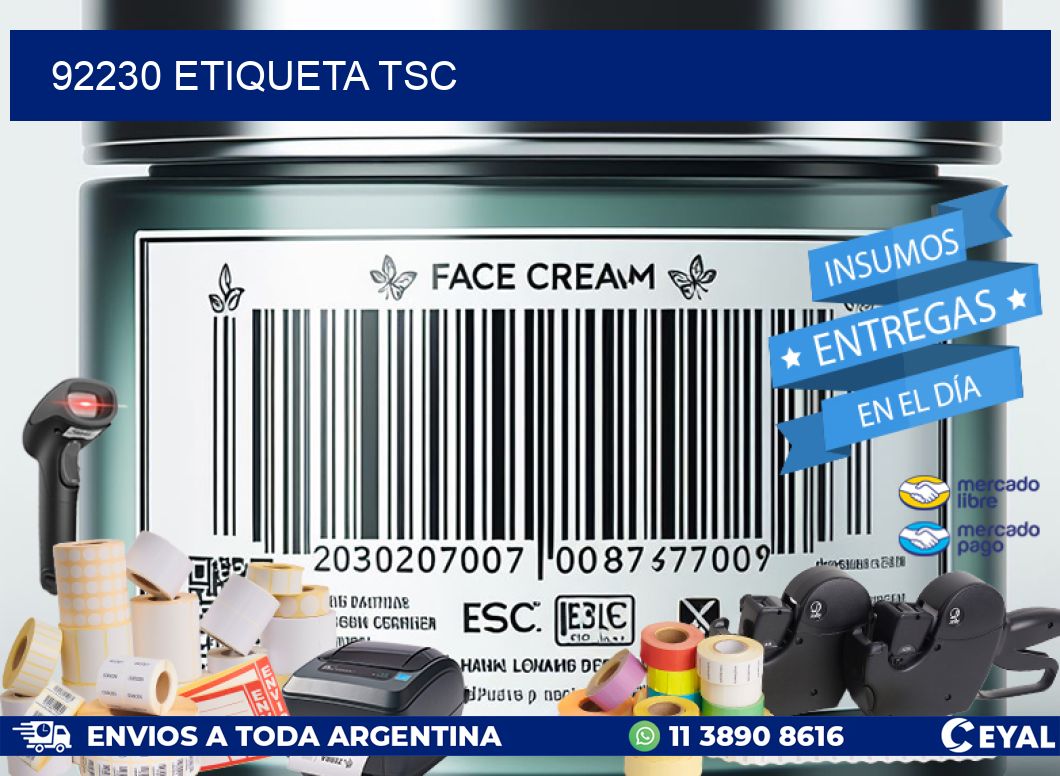 92230 etiqueta tsc