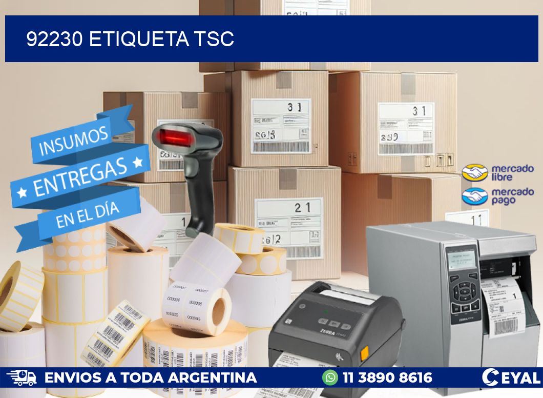 92230 etiqueta tsc