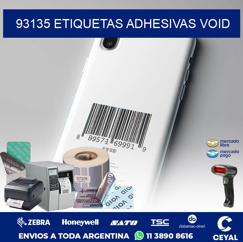 93135 ETIQUETAS ADHESIVAS VOID