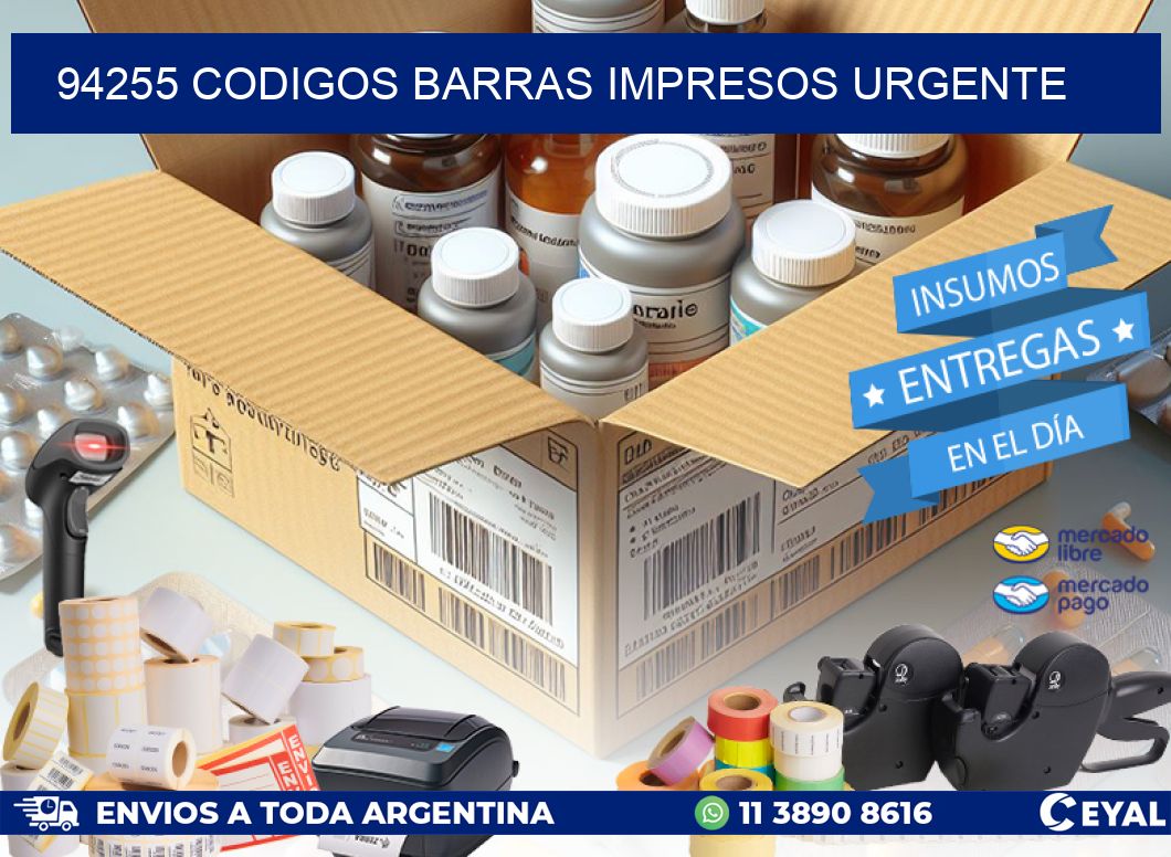 94255 CODIGOS BARRAS IMPRESOS URGENTE