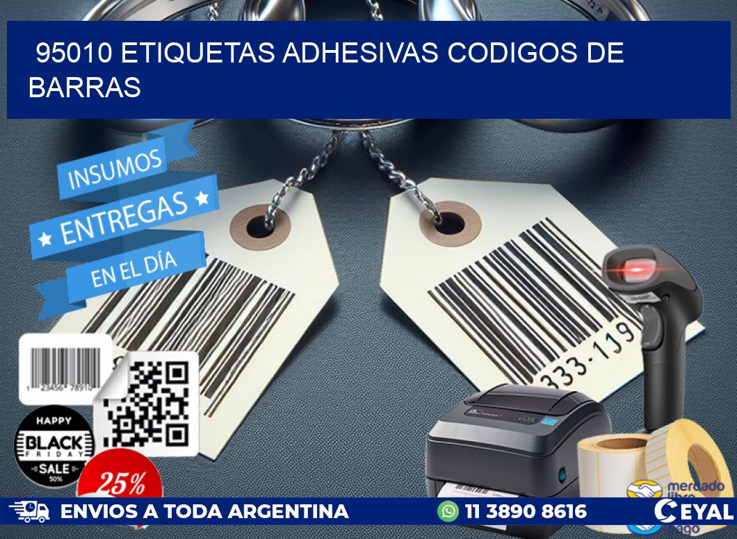 95010 etiquetas adhesivas codigos de barras