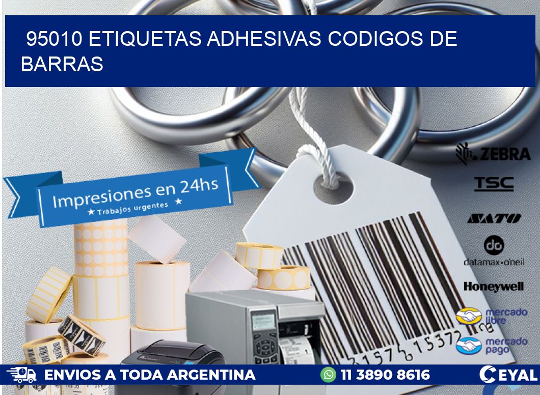 95010 etiquetas adhesivas codigos de barras