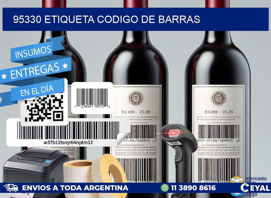 95330 etiqueta codigo de barras