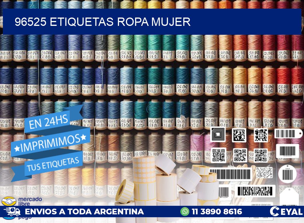 96525 ETIQUETAS ROPA MUJER