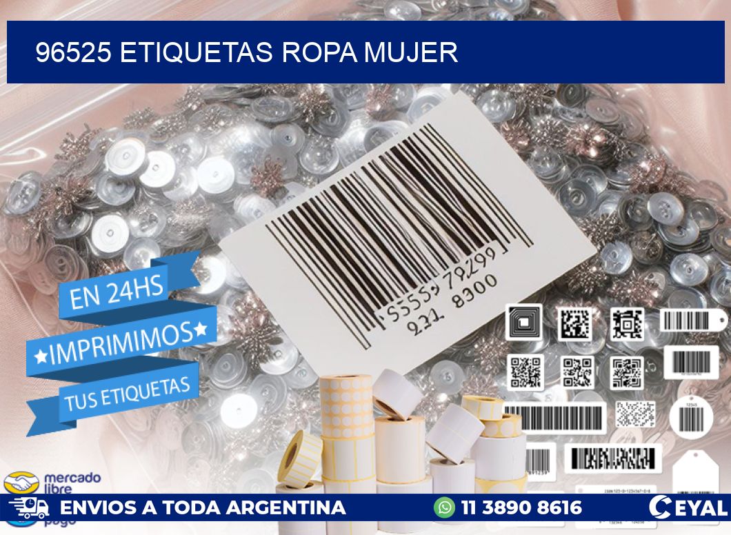 96525 ETIQUETAS ROPA MUJER