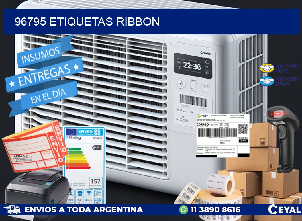 96795 ETIQUETAS RIBBON