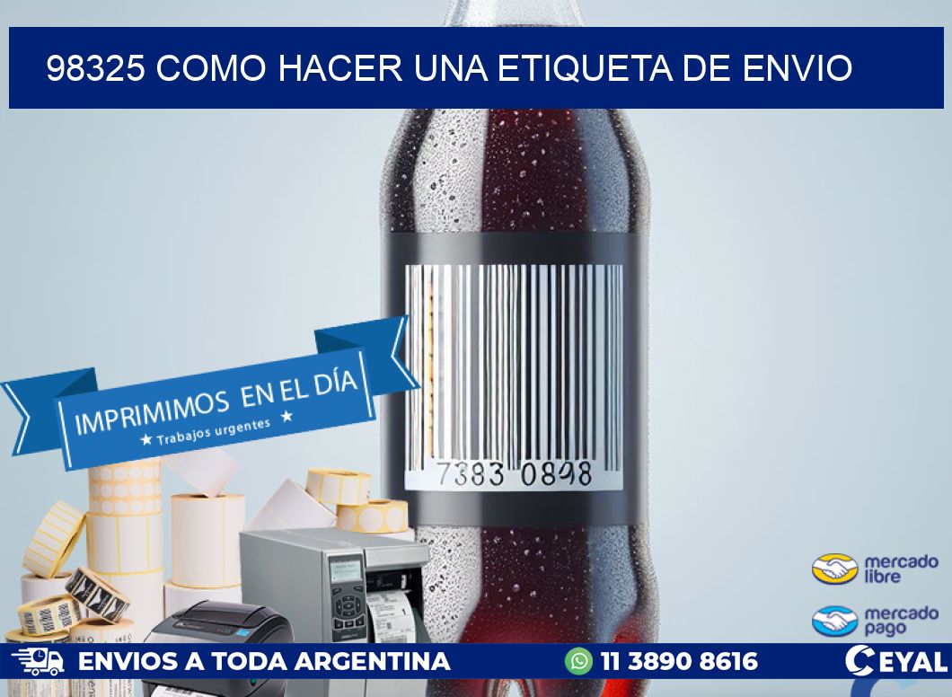 98325 como hacer una etiqueta de envio