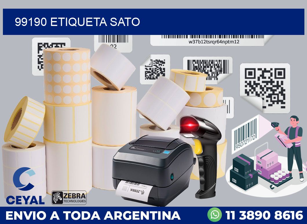 99190 etiqueta sato