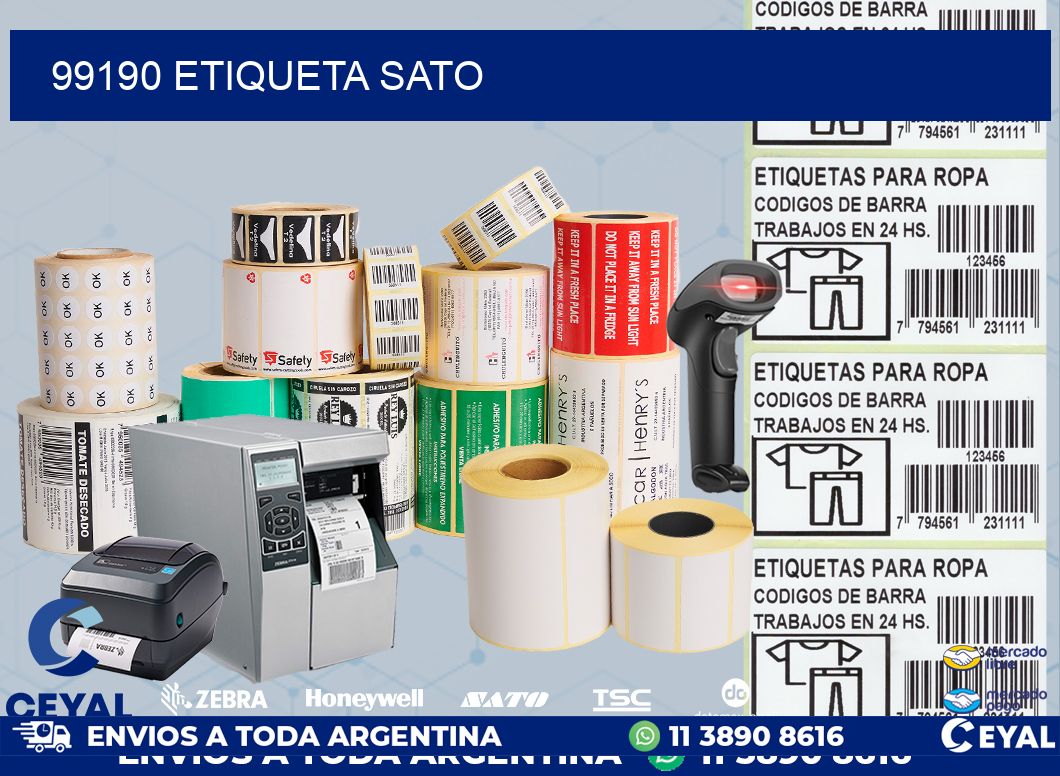 99190 etiqueta sato
