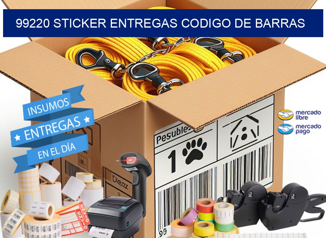 99220 STICKER ENTREGAS CODIGO DE BARRAS
