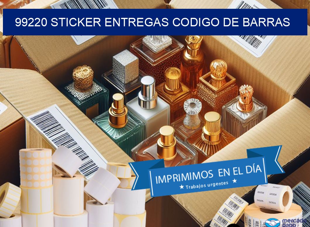 99220 STICKER ENTREGAS CODIGO DE BARRAS