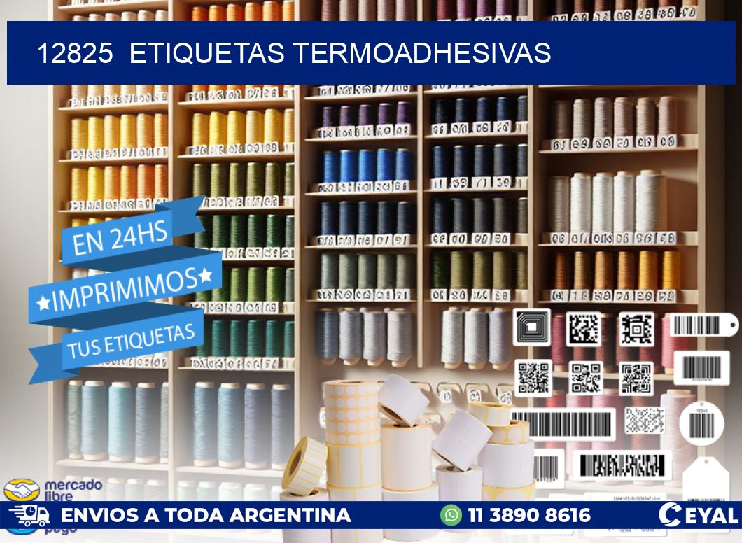 12825 ETIQUETAS TERMOADHESIVAS
