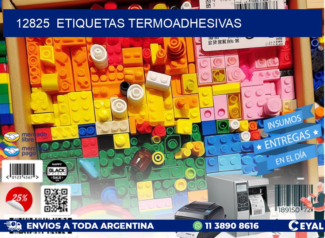 12825 ETIQUETAS TERMOADHESIVAS