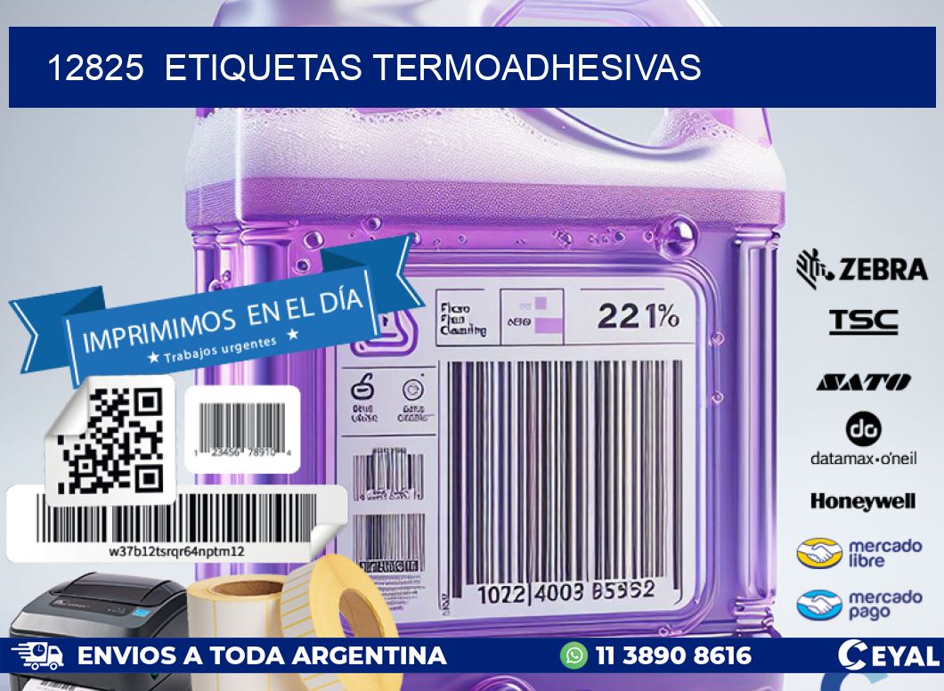 12825  ETIQUETAS TERMOADHESIVAS