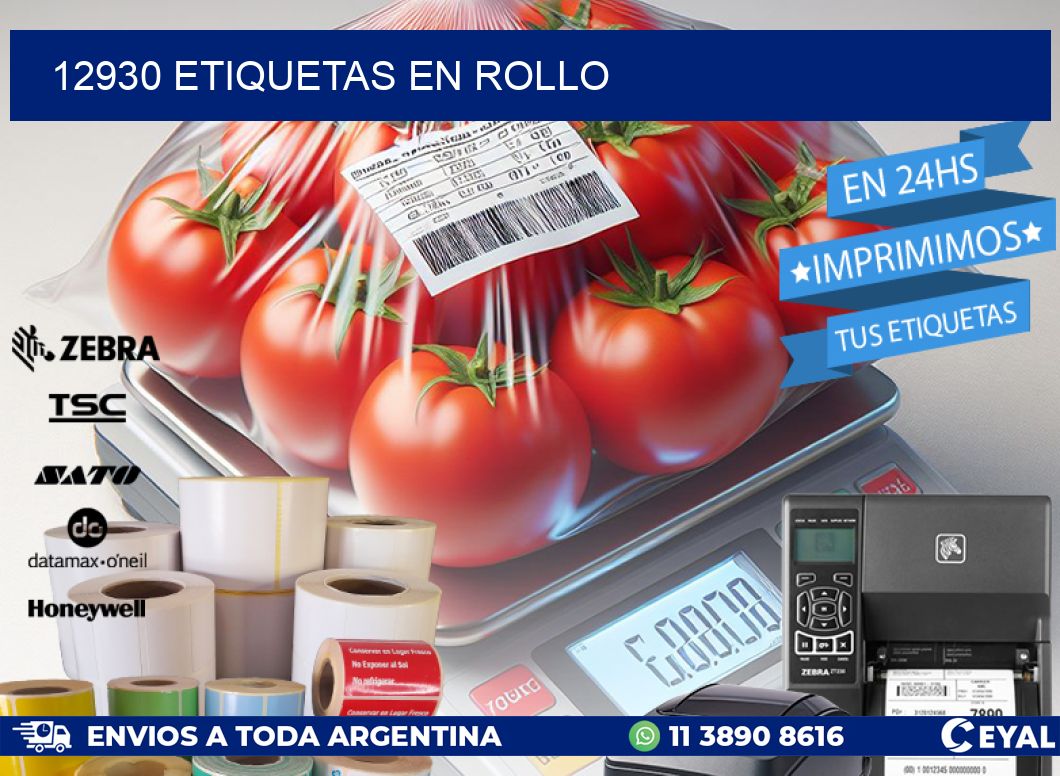 12930 ETIQUETAS EN ROLLO