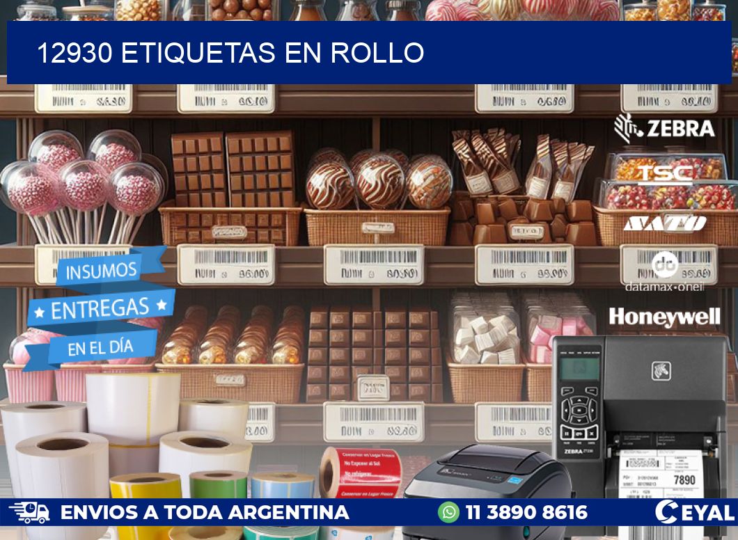 12930 ETIQUETAS EN ROLLO